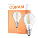 Osram Parathom Classic LED E14 Ball Filament Clear 4W 470lm - 827/840 Extra Warm White / Cool White | Relax and Active - Replaces 40W