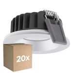 Multipack 20x Ledvance LED  SPOT AIR FIX Aluminium  6W 510lm 36D - 930 Warm White | Cutout 68mm - IP65 - Best Colour Rendering -  Dimmable