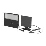 Eglo Wall Light Panettieri Solar Black 6W 860lm - 840 Cool White | IP65 - Motion Sensor