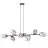 Emibig Pendant Pandora Steel Black | Suitable for 8x E14 - Max 10W