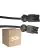 Multipack 50x Noxion GST - Compatible Extension Cable Black - Male + Female - 1,5m - 3 pole 1,5mm2
