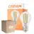 Multipack 4x Osram Parathom Classic LED E27 Pear Filament Clear 6.5W 806lm - 822-827 Dim To Warm | Dimmable - Replaces 60W
