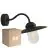 Multipack 6x Nordlux Luxe Wall Light Metal Black | Suitable for E27