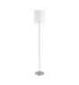 Eglo Floor Lamp Pasteri Steel Satin Nickel White | IP20 - Suitable for 1x E27 