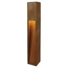 SLV Slot 80 Floor Lamp Steel Rusty | Outdoor - IP44 - Suitable for 1x E27 