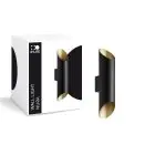 D'Lite Wall Light Nura Black Up & Down 7W 250lm - 830 Warm White | IP44