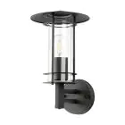 Eglo Wall Light Lisio 1 Stainless Steel Black | IP44 - Suitable for 1x E27